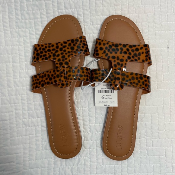 J.Crew Tortoise beachside slide sandals - size 7 - Picture 7 of 8